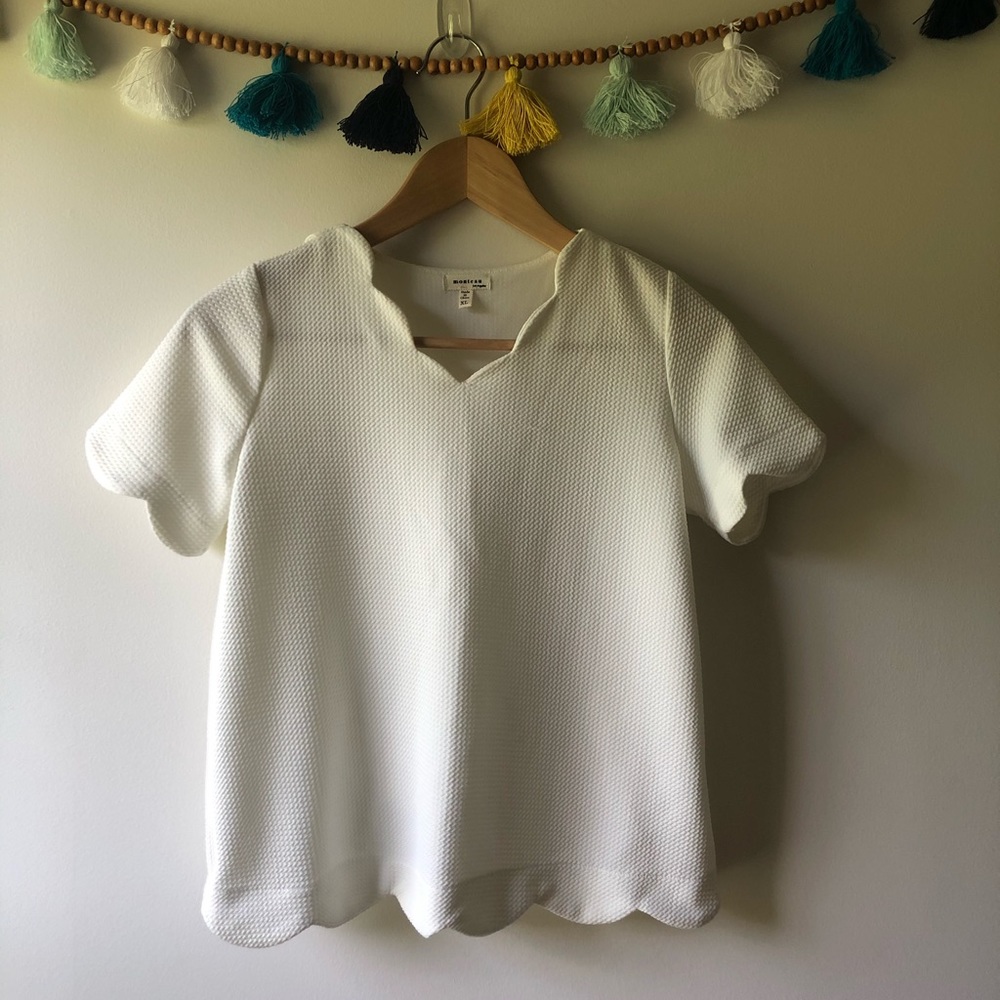 Monteau Scallop Top
